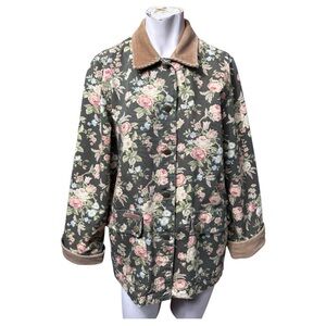vintage Lauren Ralph Lauren green floral classic barn Jacket